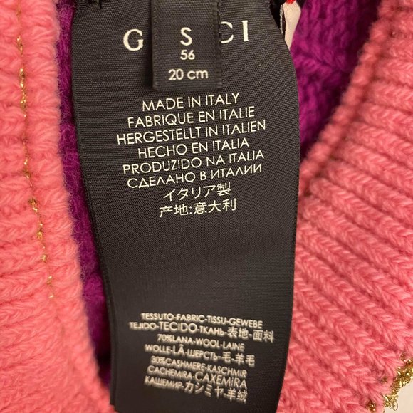 Pink and Gold Knit Beanie - Picture 7 of 13